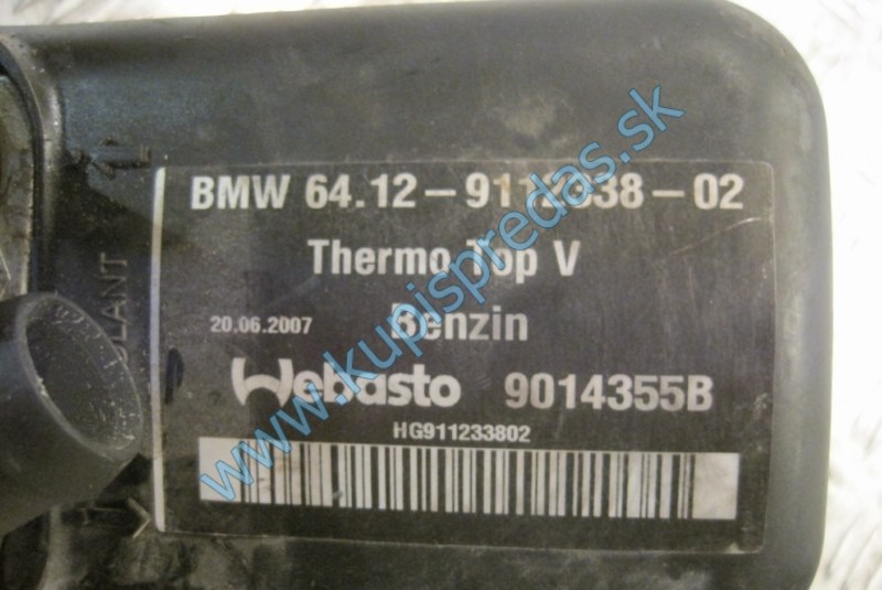 Nezávislé kúrenie Webasto BMW 3 E92  